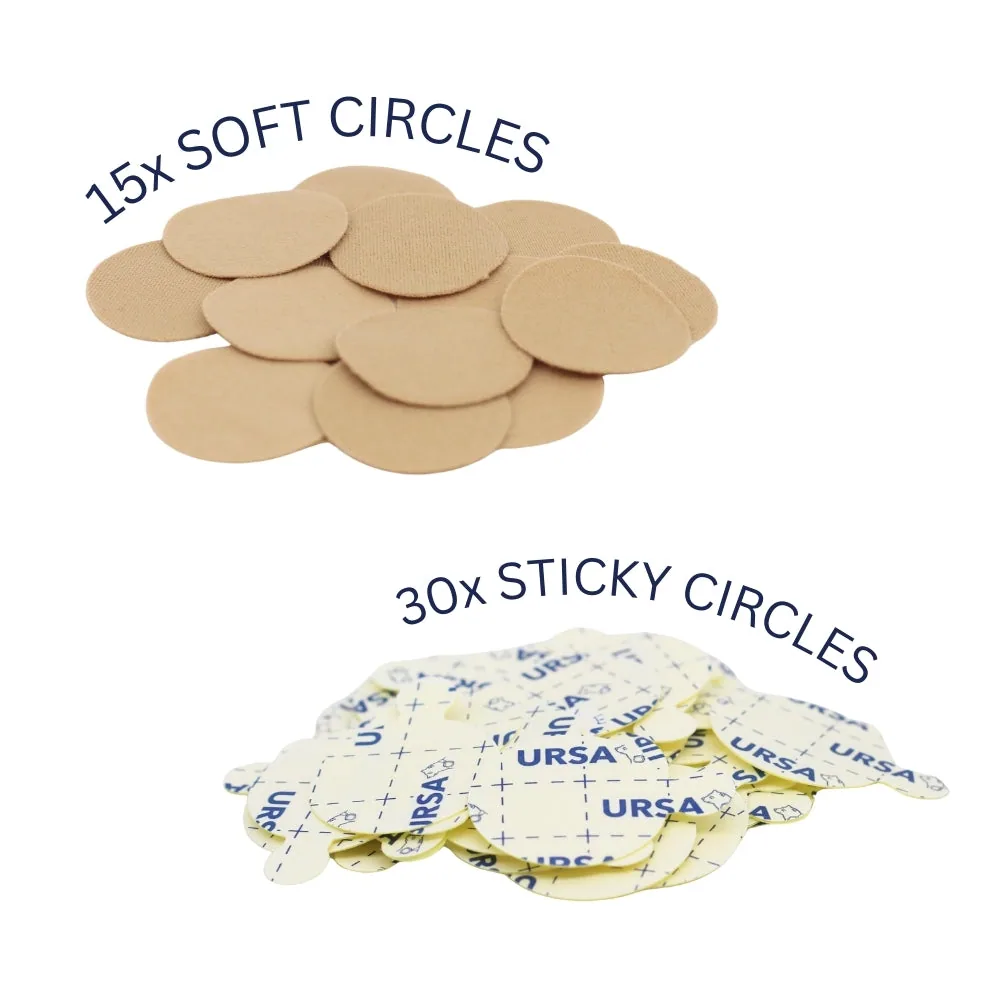 Ursa Soft Circles Lav Covers (100x, Black)