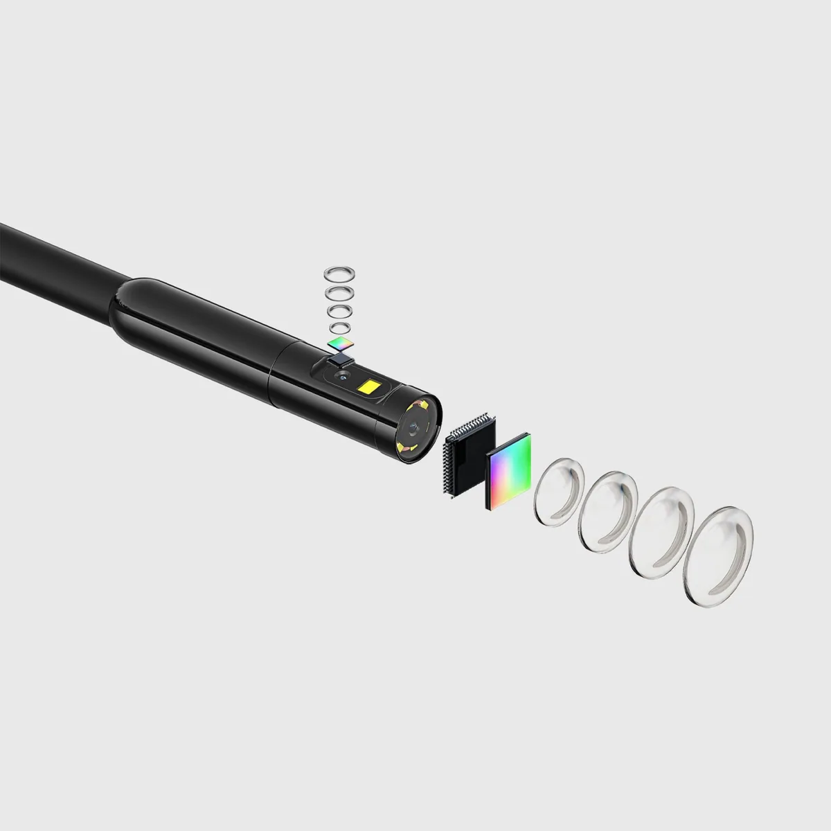 Teslong NTS500 Dual Lens Endoscope (5.5mm Diameter, 3m Probe)