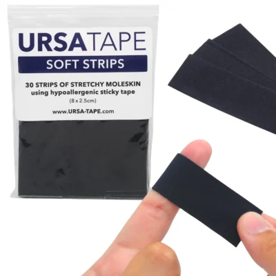 Ursa Tape – 30x Small Soft Strips for Lav Mics (Black)