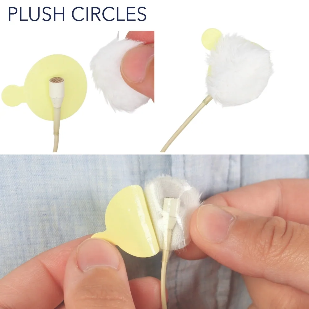 Ursa Circles Adhesive Lav Mounts – Sticky Circles (90 Pack, Hypoallergenic)
