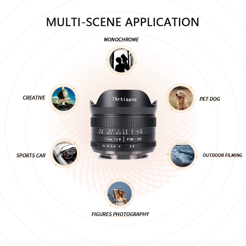 7Artisans 7.5mm f/2.8 II Fisheye Lens for Micro Four Thirds