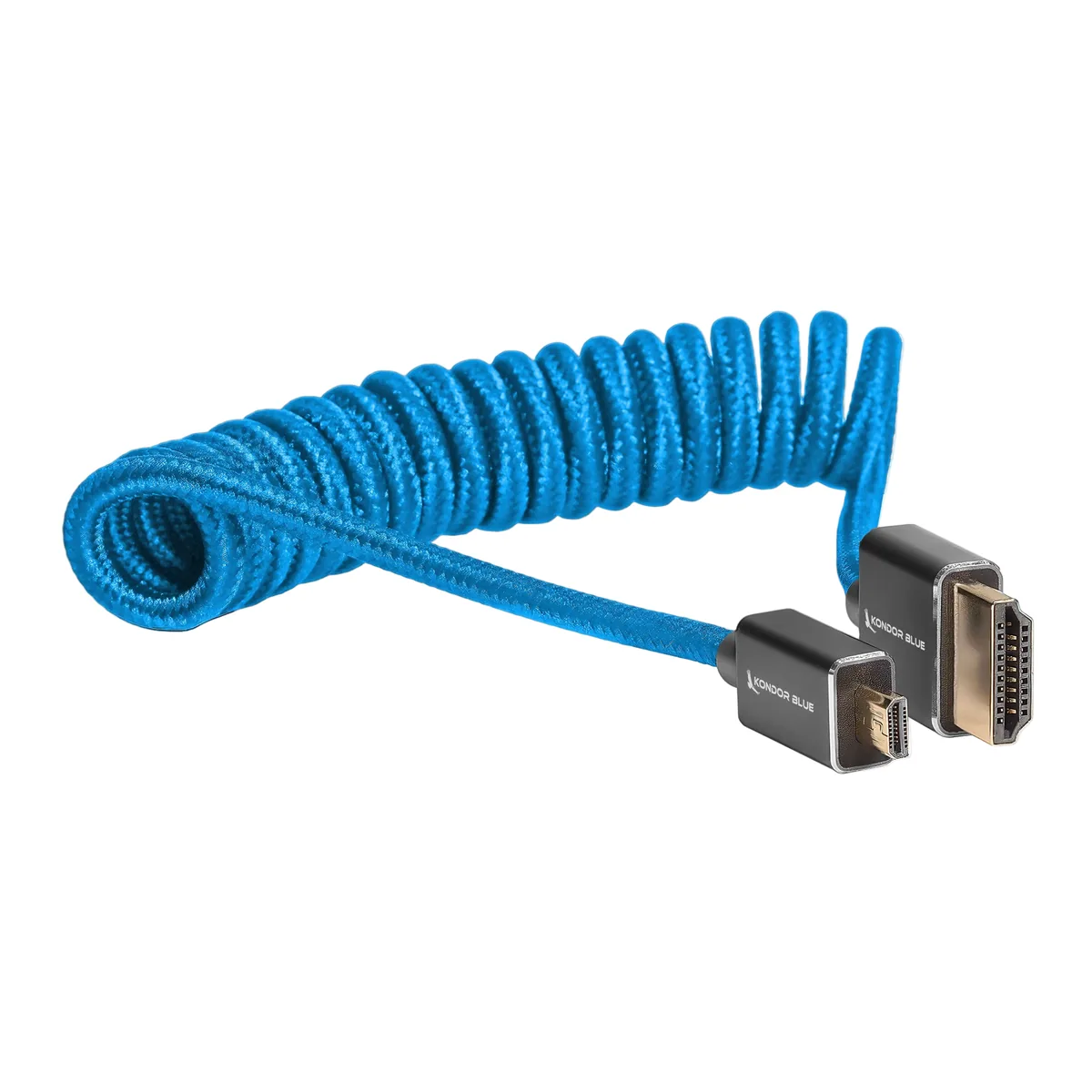 Kondor Blue Coiled Micro HDMI to Full HDMI (30 to 60cm)
