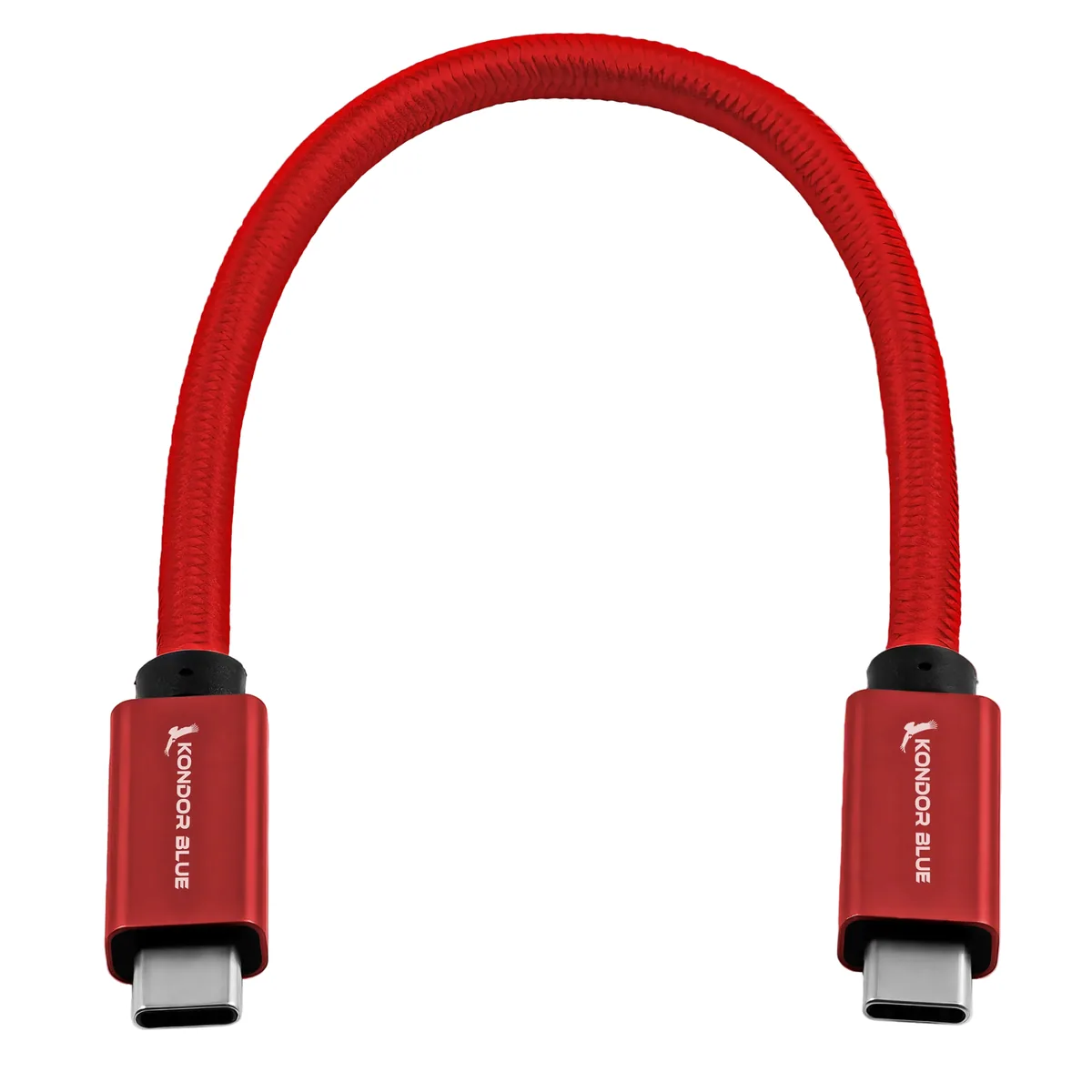 Kondor Blue USB C to USB C High Speed Cable for SSD Recording (Right Angle, 30cm)