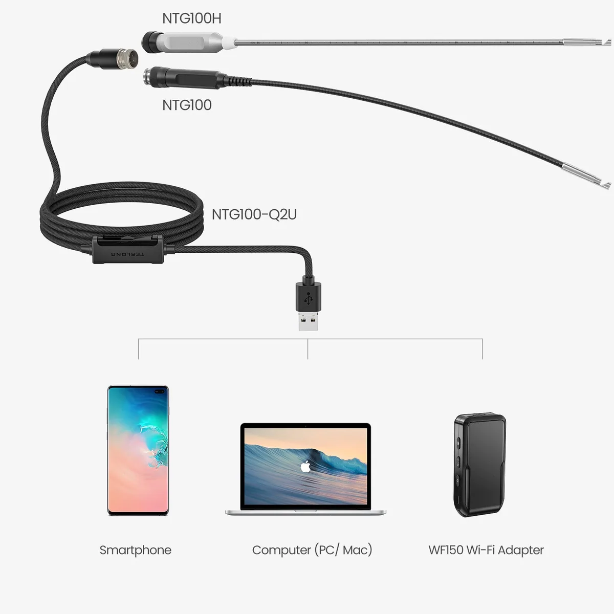 Teslong NTG100-Q2C Extension Cable
