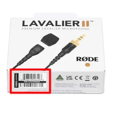 Rode Lavalier II Omidirectional Premium Lavalier Microphone