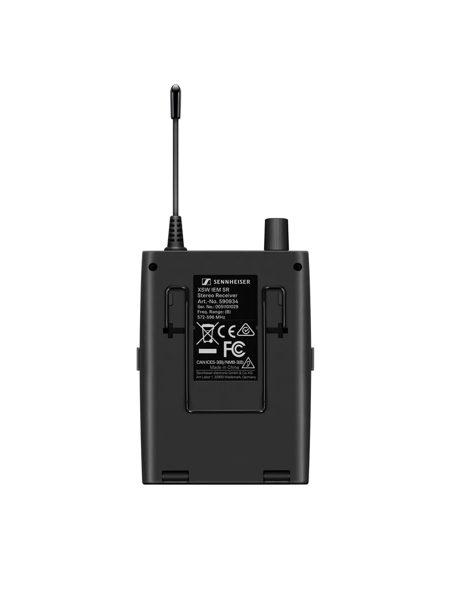 Sennheiser XSW IEM SET Stereo In-Ear Wireless Monitoring System (B: 572 – 596 MHz)