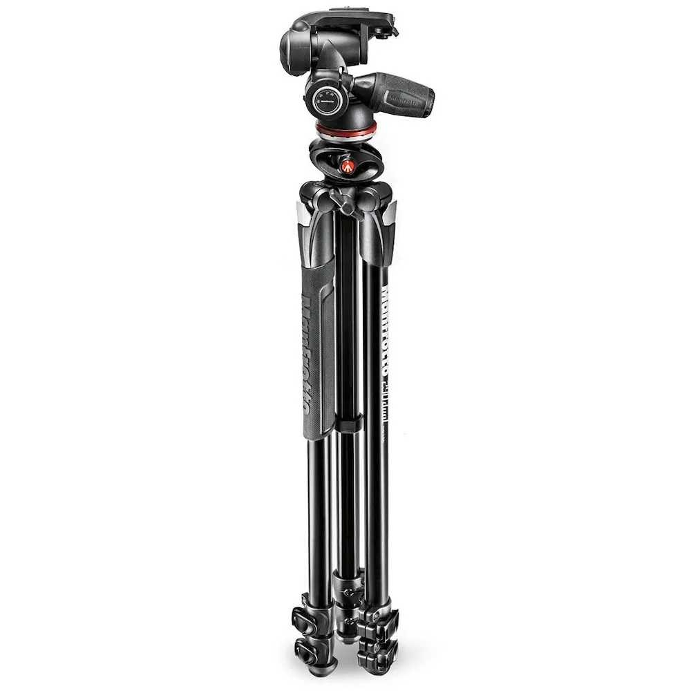Manfrotto MK290DUA3-3WUS 290 Dual Aluminum Tripod with 3-Way Pan/Tilt Head