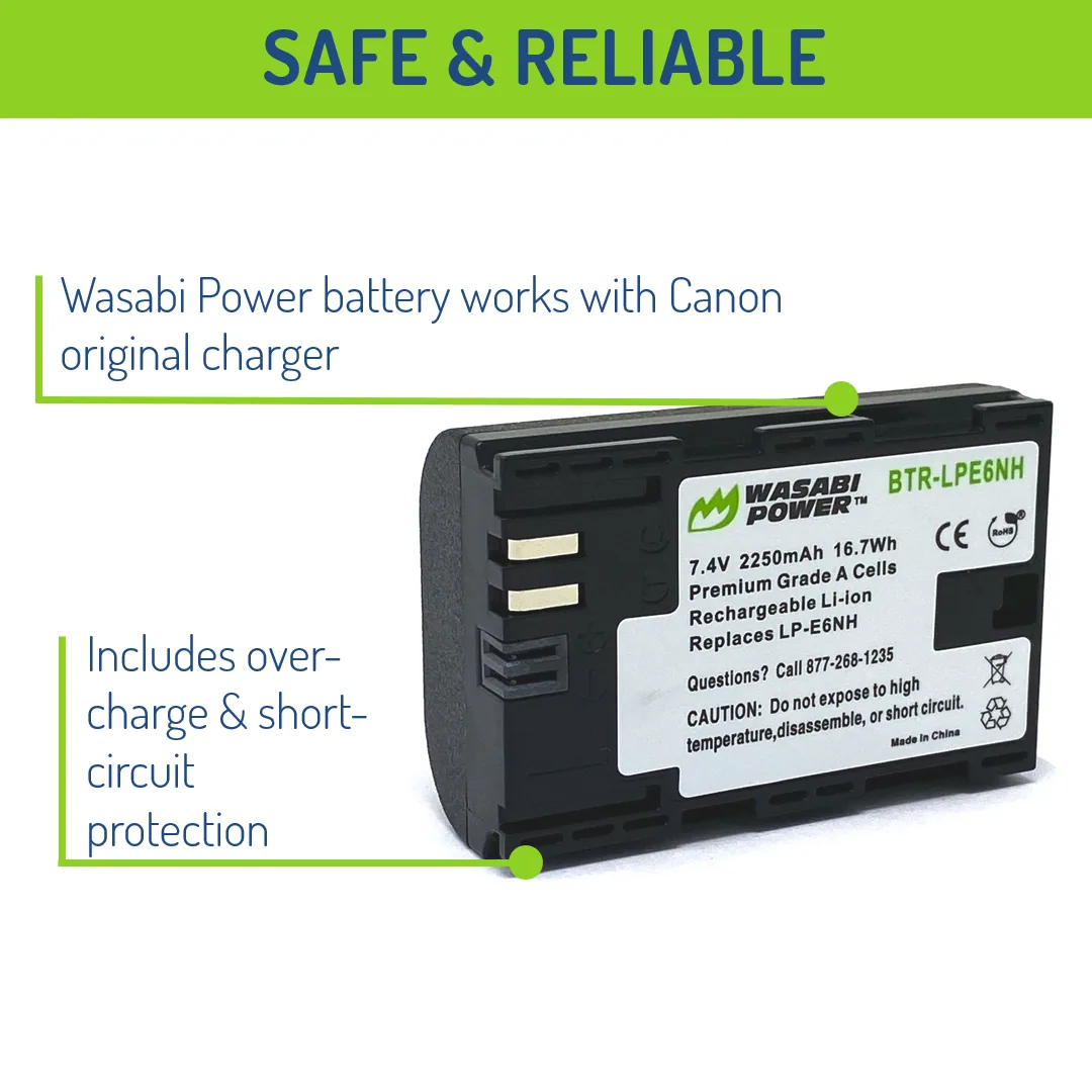 Wasabi Power Canon LP-E6NH Battery
