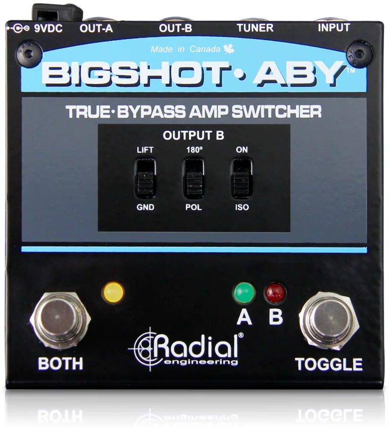 Radial Engineering BigShot ABY True-Bypass Amplifier Switcher with Tuner Out and LED Lights