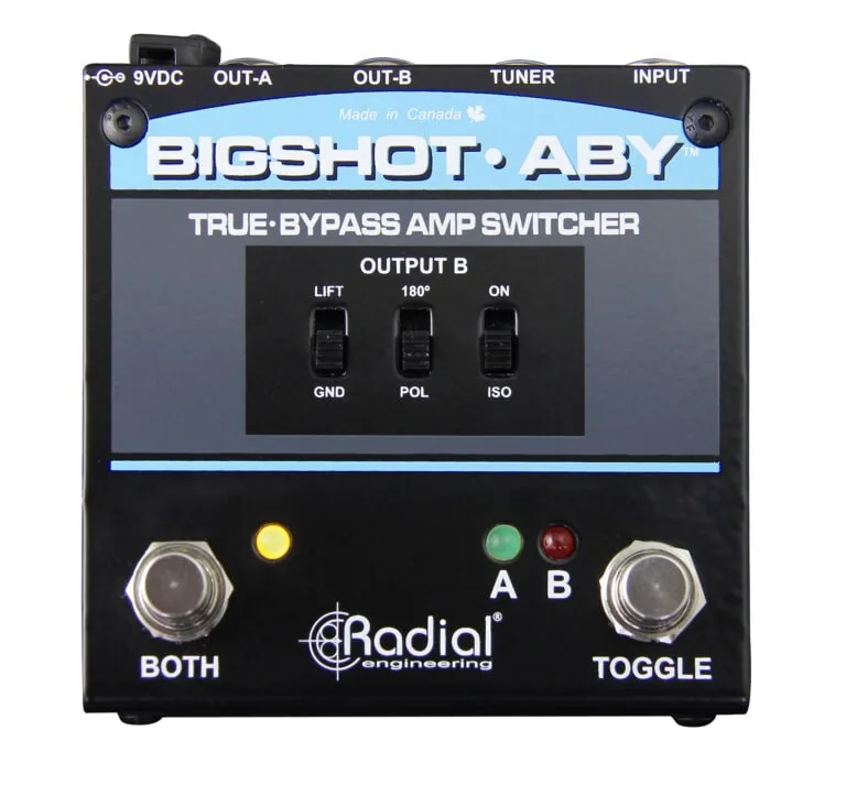 Radial Engineering BigShot ABY True-Bypass Amplifier Switcher with Tuner Out and LED Lights
