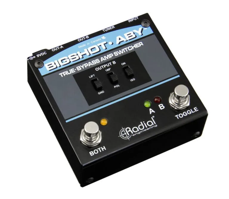 Radial Engineering BigShot ABY True-Bypass Amplifier Switcher with Tuner Out and LED Lights
