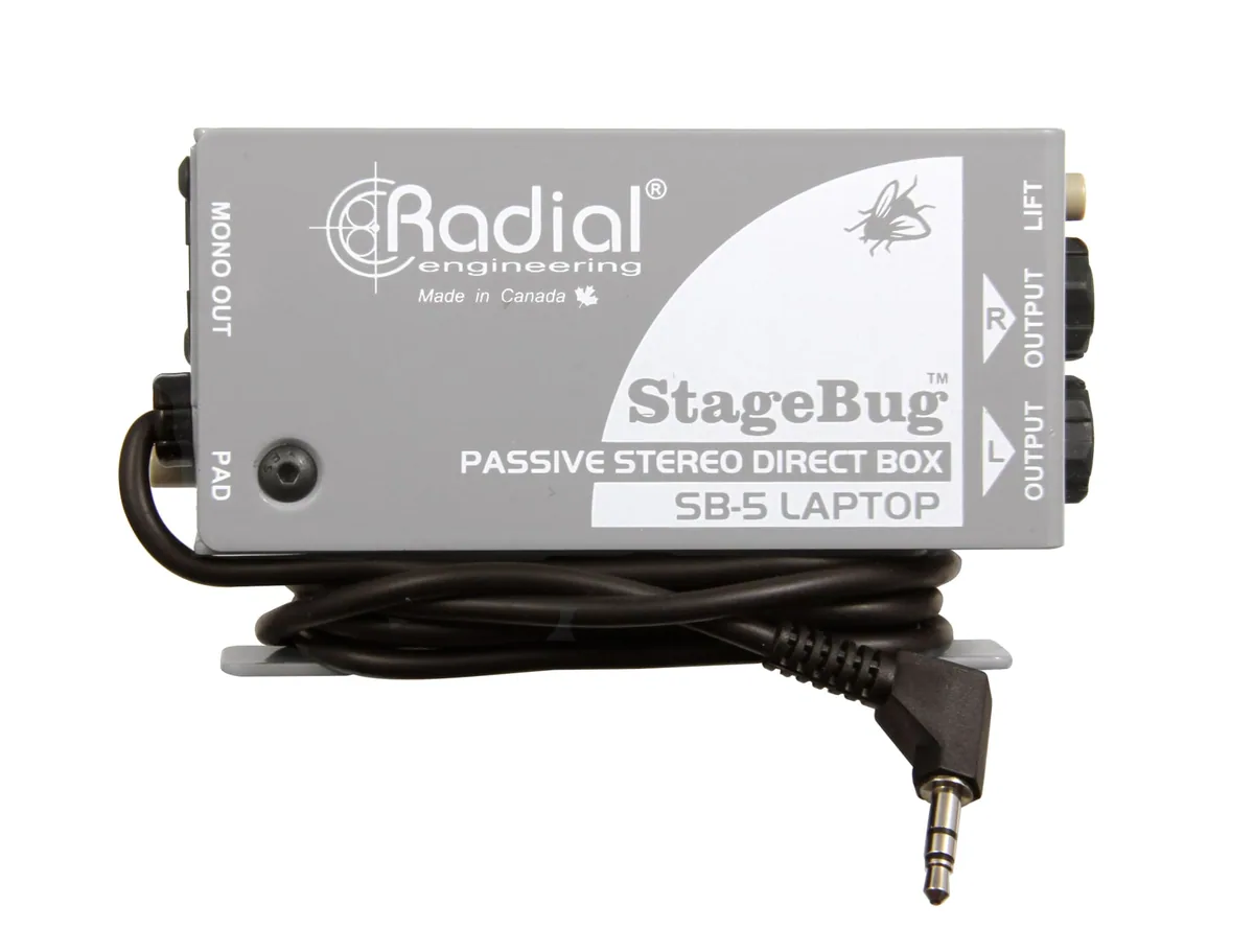 Radial Engineering StageBug SB-5 Stereo Laptop DI