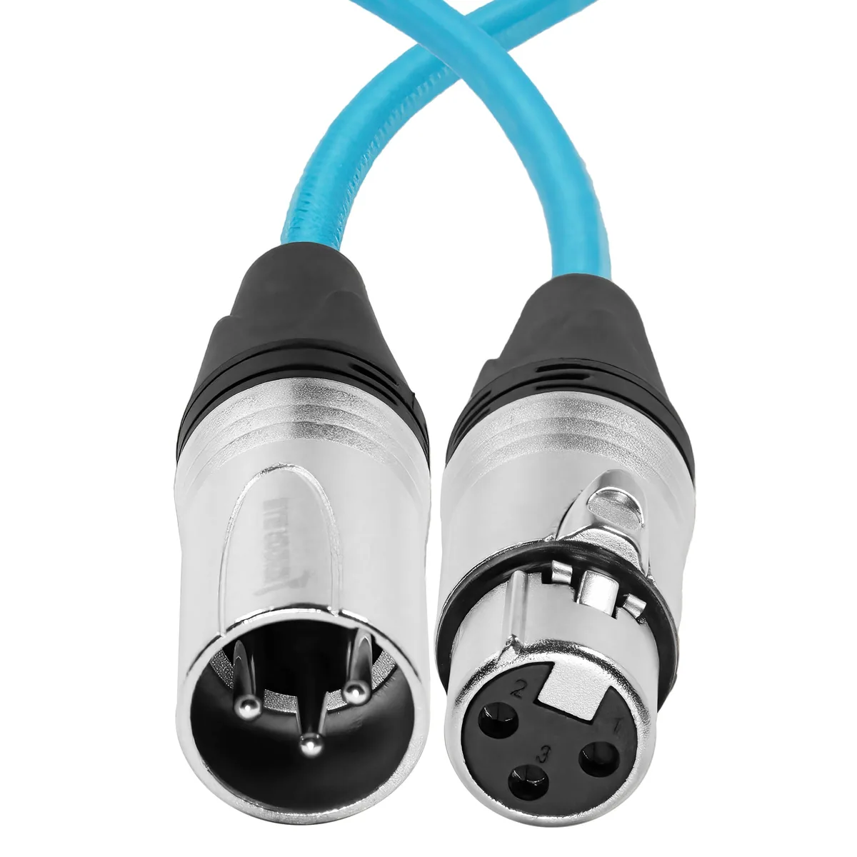 Kondor Blue 3-Pin XLR Male to 3-Pin XLR Female Audio Cable for On-Camera Mic (45cm)