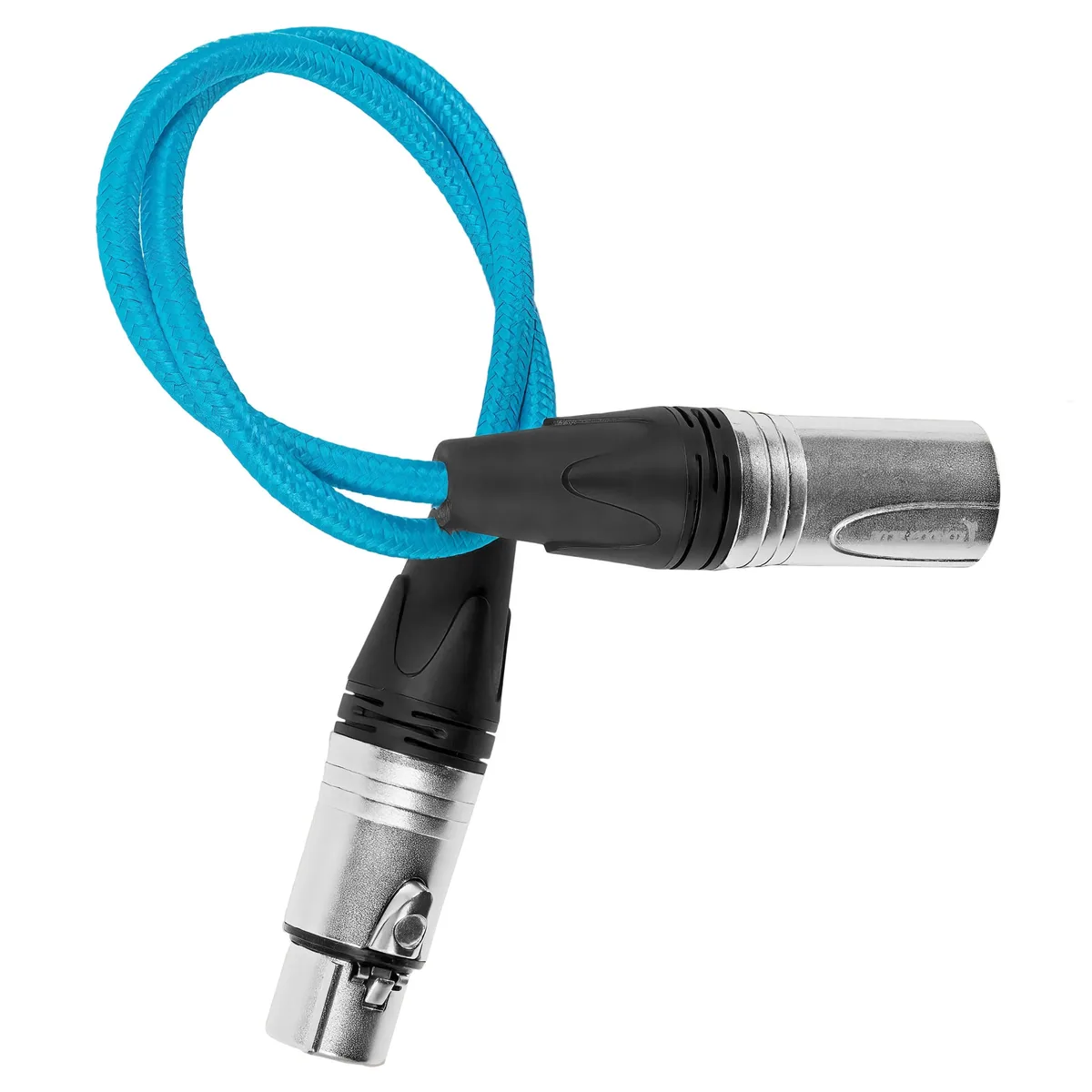 Kondor Blue 3-Pin XLR Male to 3-Pin XLR Female Audio Cable for On-Camera Mic (45cm)