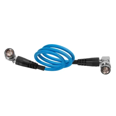 Kondor Blue 12G-SDI Cable for 4K60 Camera Monitors and Transmitters (Right Angle, 56cm)