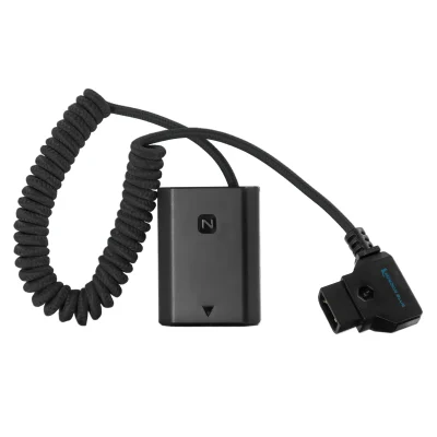 Kondor Blue D-Tap to NP-FZ100 Dummy Battery Cable for Sony a7S III/A7IV (Black)