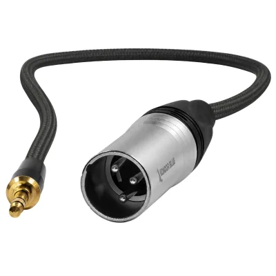Kondor Blue XLR Male to 3.5mm Male Cable (40.6cm)