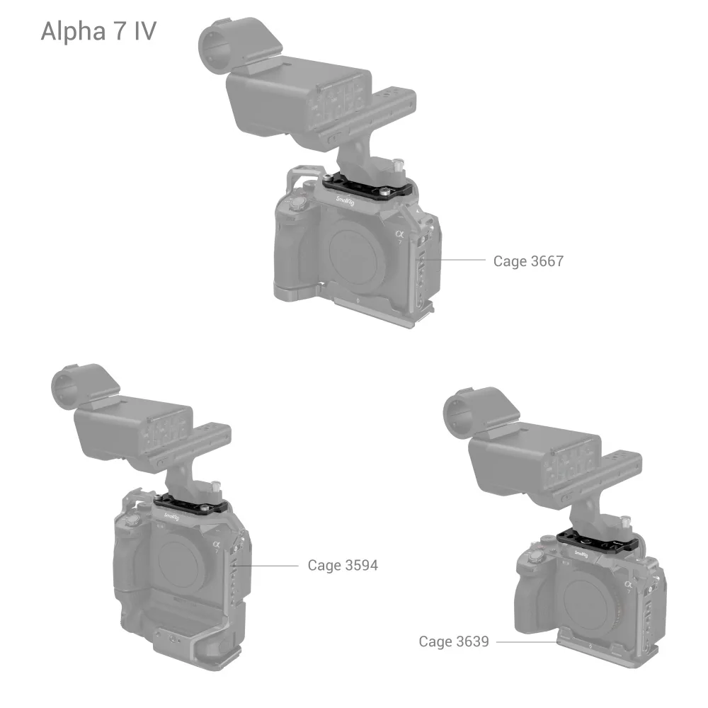 SmallRig Adapter Plate for Sony FX3 XLR Handle