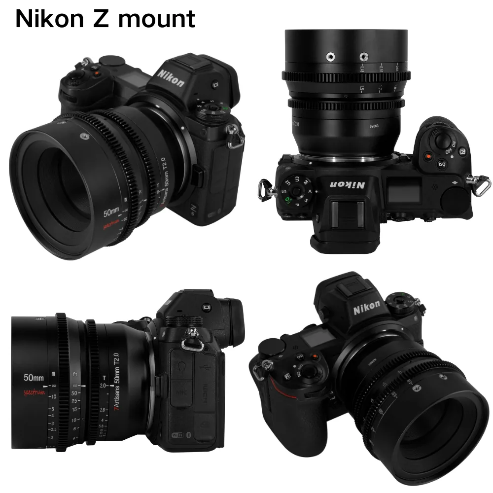 7Artisans 50mm T2.0 Spectrum Prime Cine Lens (E Mount)